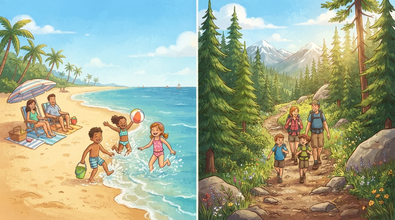 Beach Towns vs. Mountain Retreats: Choosing Your Family Vacation Setting