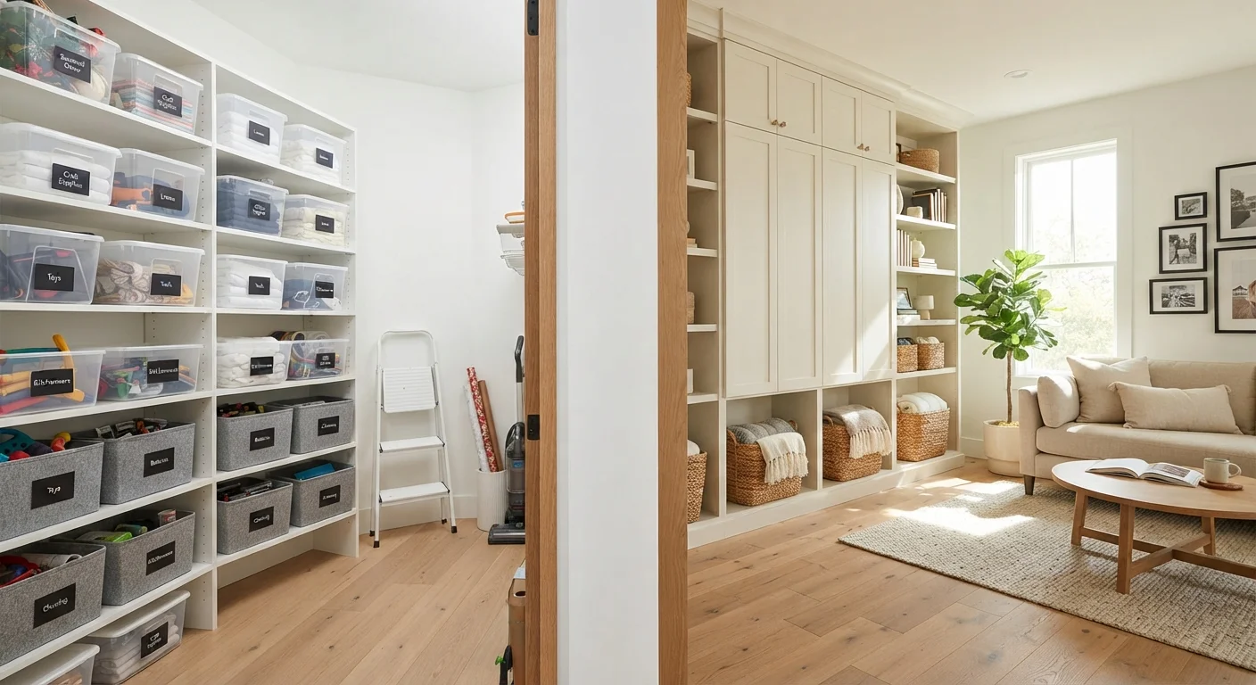 Dedicated Storage Rooms vs. Distributed Storage Throughout the House